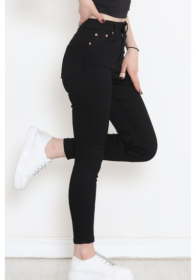 Mokashopin - Dar Paça Kot Pantolon Siyah - 18223.1431. 001