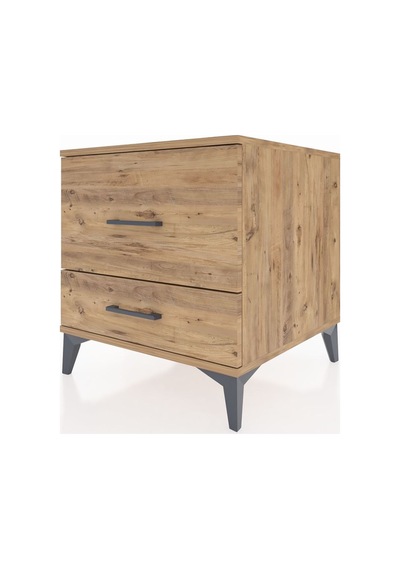 Kronos Komodin 2 Çekmeceli 60x59x64 Çam-çam Çam