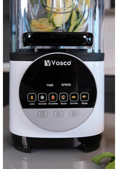 Vosco VHS-211E Kapaklı 2 LT Buz Kırıcılı 2200 W Soundproof Bar Blender