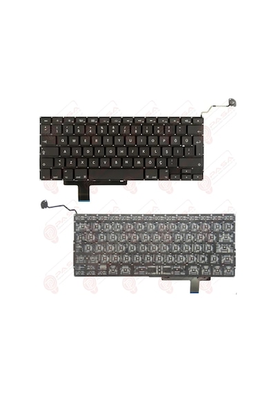 Apple Uyumlu MacBook Pro MC227LL/A, MC227TU/A, MC665LL/A, MC665TU/A Klavye Tuş Takımı Tuş Seti Siyah Türkçe