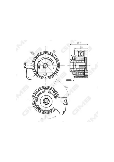 Citroen C3 Triger Gergi Bilyasi 1.4 2011-2014 Gmb Gtb0230