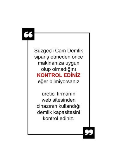 Luca Süzgeçli Cam Demlik - Çay Makinesi Uyumlu Cam Demlik - 900 Ml Şeffaf