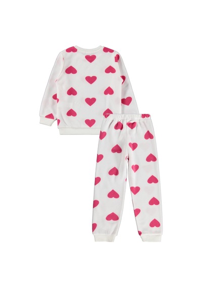 K26k699-2 Civil Girls Kalpli 6-9 Yaş Pijama Takımı - Ekru