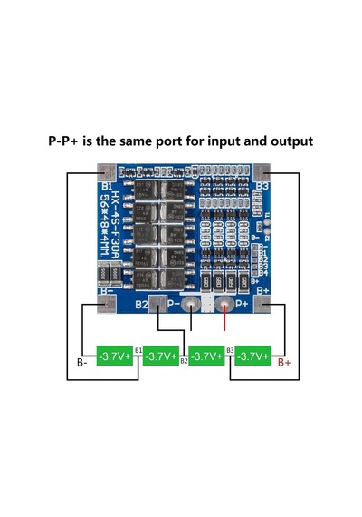 Hx-4s-f30a Mavi 4s 30a 12.8v 14.6v Lifepo4 Bms Pil Koruma Devresi