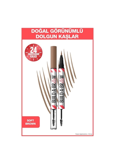 Maybelline New York Build A Brow 2in1 Kaş Kalemi Ve Jeli Soft Brown