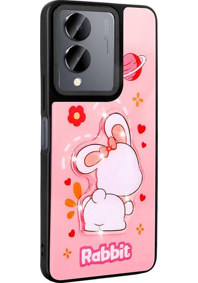 Vivo Y36 5g İle Uyumlu Kılıf Parlayan Kabartmalı İkonik Figürlü Silikon Kapak