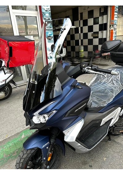 Motocam Rks Blade 350 Ön Cam 2023-2026 Model 75cm Şeffaf Renkli 4mm Uzun