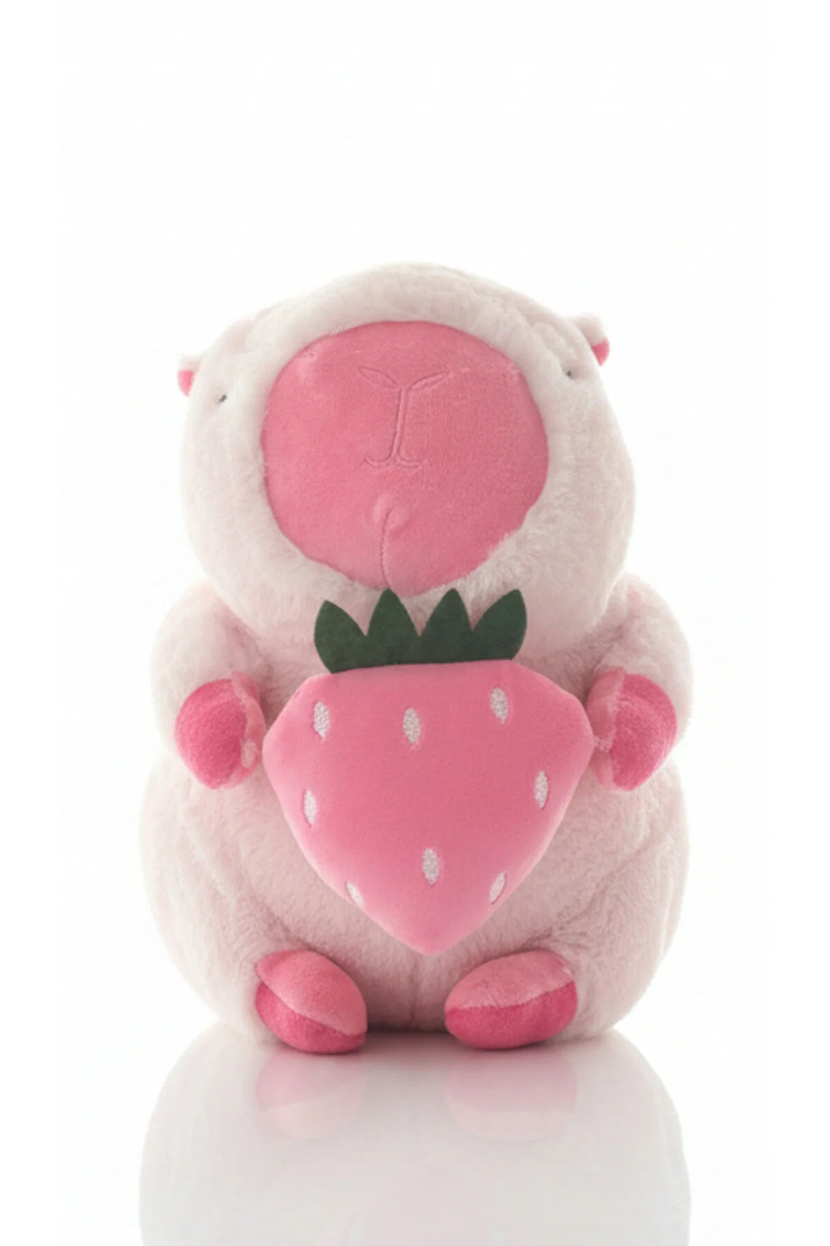 Capybara Çilekli Seri 35 Cm - Koleksiyon & Yumuşacık Açık Pembe