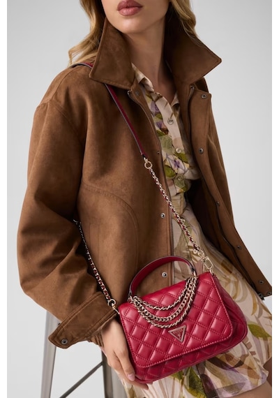 Guess Giully Ii Zincirli Kadın Omuz Çantası Hwqg9673190 Kırmızı
