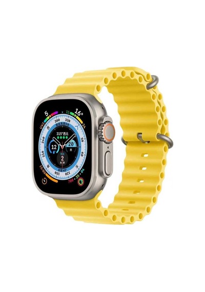 Watch 42mm Uyumlu Krd-75 Uyumlu Zore Kordon-sarı