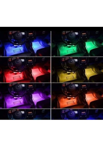 12 Ledli Oto Içi Ayak Altı Led Işık (487190767)