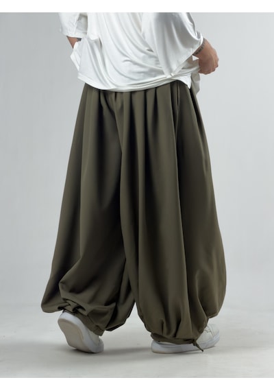 Cocopelli Süper Oversize Haki Erkek Jogger Pantolon Coc3236