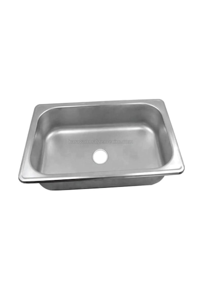 Krom Paslanmaz Evye Dikdörtgen 33x27x10cm