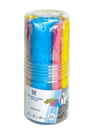 Helix Pb-120 120x15 Cm 3'lü Pilates Bandı Çok Renkli