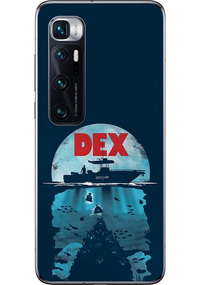 Xiaomi Mi 10 Pro Uyumlu Şeffaf Kılıf Dexter Tasarımlı