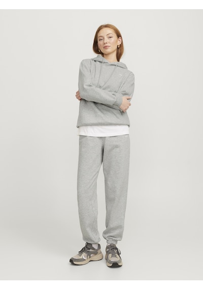 Jack & Jones Kadin Lastikli Paça Sweat Pantolon - Abbie - 12223960 Light Grey Melange