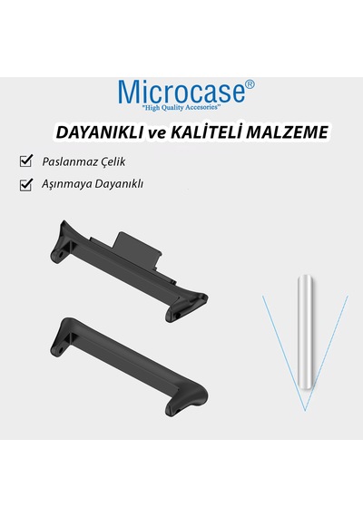 Microcase Xiaomi Redmi Watch 4/mi Band 8 Pro İçin 22mm Metal Kordon Kayış Adaptörü-al4954