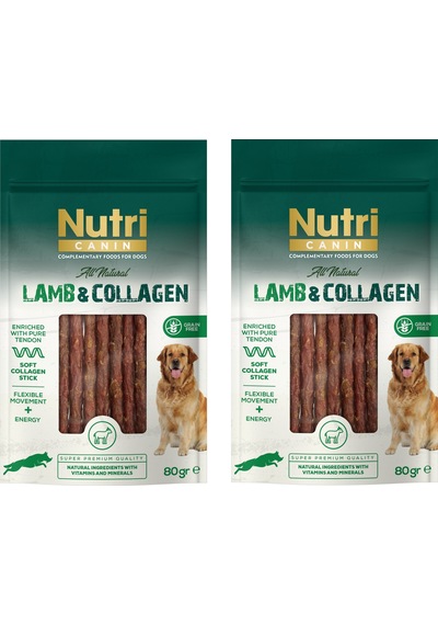 Nutri Canin Kuzu Etli Ve Kolajenli Tahılsız Köpek Et Ödülü 80 G X 2 Adet