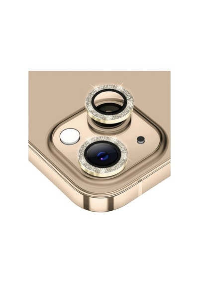 Ally İphone 14-14 Plus Diamond Taş İşlemeli Alüminyum Alaşımlı Kamera Lens Koruyucu- 5775