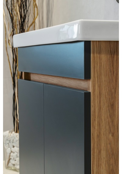 Star Banyo Dolabı Seti 60 Cm Egzotik Meşe & Koyu Gri Aynalı Lavabolu Mdf Egzotik Meşe & Koyu Gri Star Banyo Dolabı Seti 60 Cm Egzotik Meşe & Koyu Gri Aynalı Lavabolu Mdf Egzotik Meşe & Koyu Gri