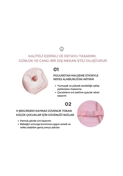 Zoyzoıı Animal Serisi Sırt Çantası / Pink Fox Çok Renkli