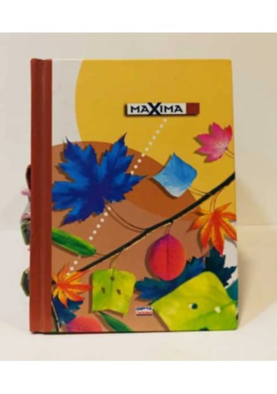 Gıpta Maxima 12x17 Dikişli Sert Kapak 160 Yp. Çizgili Çok Renkli