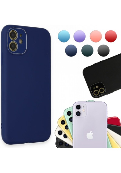 FitCase Apple Uyumlu iPhone 11 Glass Kamera Korumalı Lansman Silikon Kapak