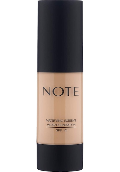 Note Cosmetics Mattifying Extreme Wear 02 Natural Beige Mat Bitişli SPF15 Kapatıcı Fondöten