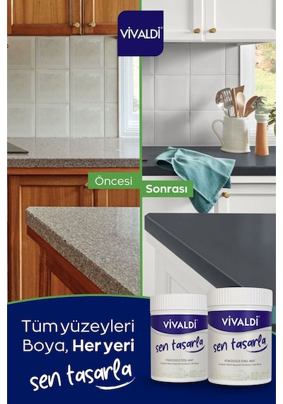 Vivaldi Tüm Yüzeyler İçin Su Bazlı Akrilik Yenileme Boyası 1 L