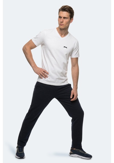 Slazenger Rıvaldo T Erkek Beyaz Tişört