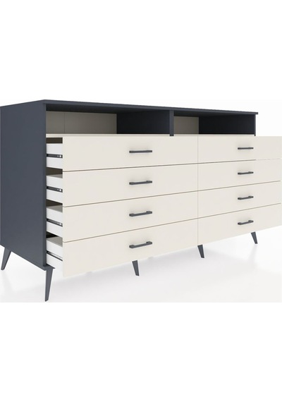 Kronos Konsol 2 Raflı 8 Çekmeceli 176x59x99 Antrasit-aytaşı Antrasit-aytaşı Kronos Konsol 2 Raflı 8 Çekmeceli 176x59x99 Antrasit-aytaşı Antrasit-aytaşı