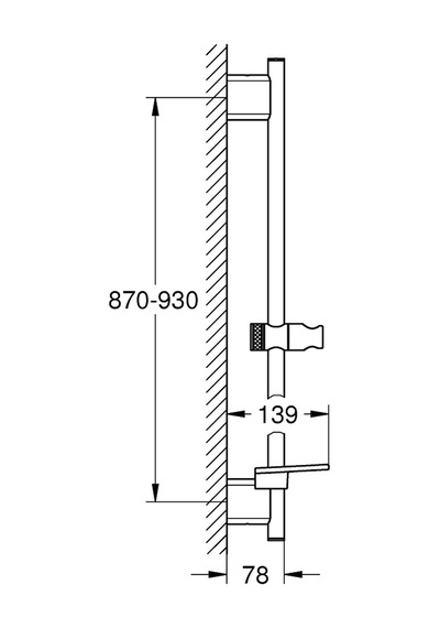 Grohe Rainshower Smartactive Duş Sürgüsü, 900 Mm - 26603al0