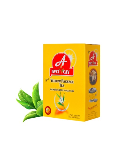 Avcı Çay Yellow Package Demlik Süzen Poşet Çay 100 x 30 G