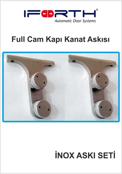 Fotoseli Inoks Full Cam Kapı Askısı / Cam Kağı Inoks Askıları