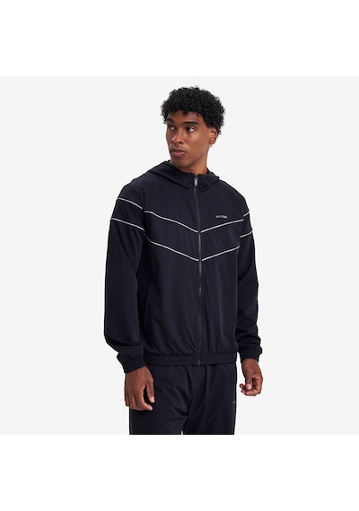 Lescon Siyah Erkek Fermuarlı Kapüşonlu Sweatshirt 26n-1157