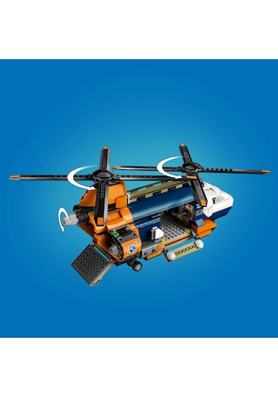 LEGO® City Orman Kaşifinin Helikopteri Kamp Yerinde 60437 - 8 Yaş & Üzeri Çocuklar için Yaratıcı Oyuncak Yapım Seti (881 Parça)