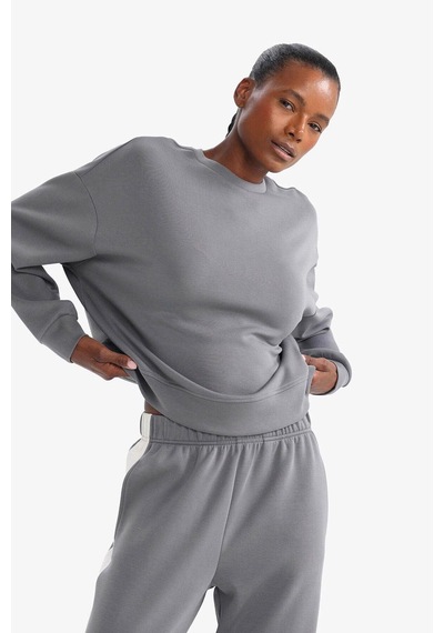 Defacto Modal Sporcu Sweatshirt F8353ax26spgr463 Gri-gr463
