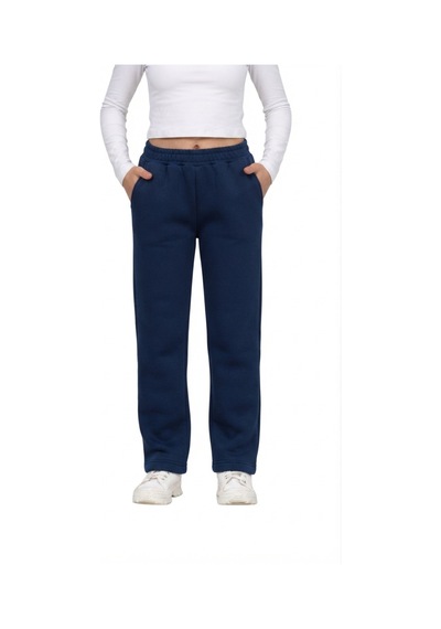 Erdem Kıds Unisex Kız - Erkek Çocuk 3 İplik Şardonlu İçi Pamuklu Okul Eşofman Altı Pantolon Lacivert Lacivert