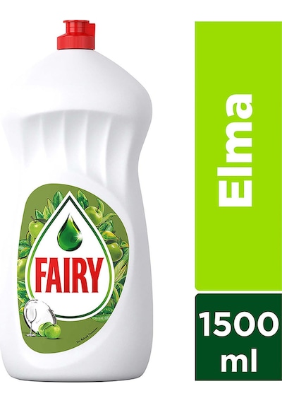 Fairy Temiz & Ferah Sıvı Bulaşık Deterjanı Elma Kokulu 1500 ML