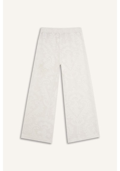Defacto Dantelli Esnek Belli Beyaz Plaj Pantolonu-fall İn Love D9767ax25smwt16 Beyaz
