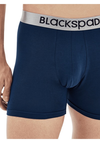 Blackspade Erkek Boxer 3'lü Paket Modern Basics 9471 Lacivert