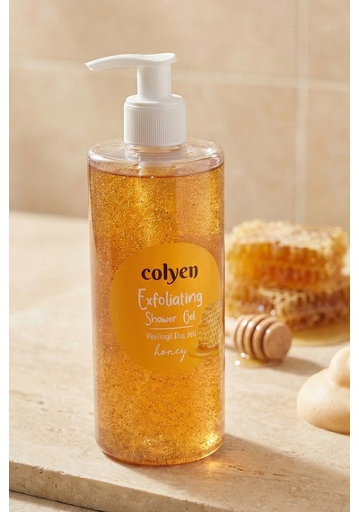 Colyen Arındırıcı Peeling Etkili Duş Jeli Doğal Bal Özlü Pürüzsüzleştirici Vücut Şampuanı 385 Ml