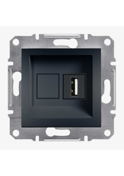 Schneider Asfora Antrasit Usb Priz - EPH8600171