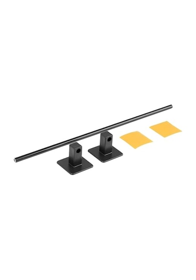Plastik Havluluk Yapışkanlı Siyah Banyo Lavabo Mutfak Uzun Kağıt Bez Havlu Askısı Kağıtlık 39 Cm Diğer