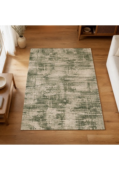 Kartela Halı Riva Halı Kaymaz Taban Makinede Yıkanabilir Halı Adaçayı Yeşili - 200 X 300 Cm