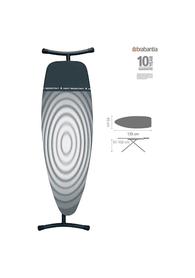 Brabantia 135x45cm (d) Titan Oval Desenli Ütü Masası