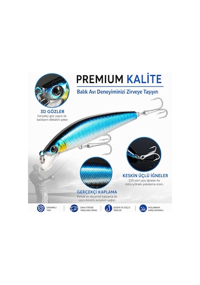 Valkyrie Profesyonel Balık Avı Seti 354 Parça Yem, Kanca, Kurşun, Sahte Yem Kutulu Full Set