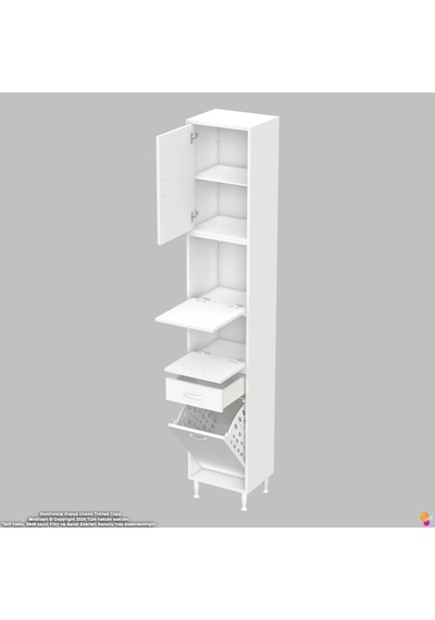 Modilayn Ece Çok Amaçlı Kiler Dolabı Kapaklı Çekmeceli Sepetli - Mutfak Ve Kahve Düzeni 35 Cm Beyaz Modilayn Ece Çok Amaçlı Kiler Dolabı Kapaklı Çekmeceli Sepetli - Mutfak Ve Kahve Düzeni 35 Cm Beyaz
