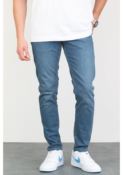 HLT Jeans Jeffrey Taşlamalı Slim Fit Erkek Kot Pantolon Mavi 492242356