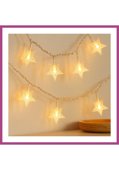 Gees Global 5m Led Yıldız Işık Zinciri - Gün Işığı, Fişli Gbzs